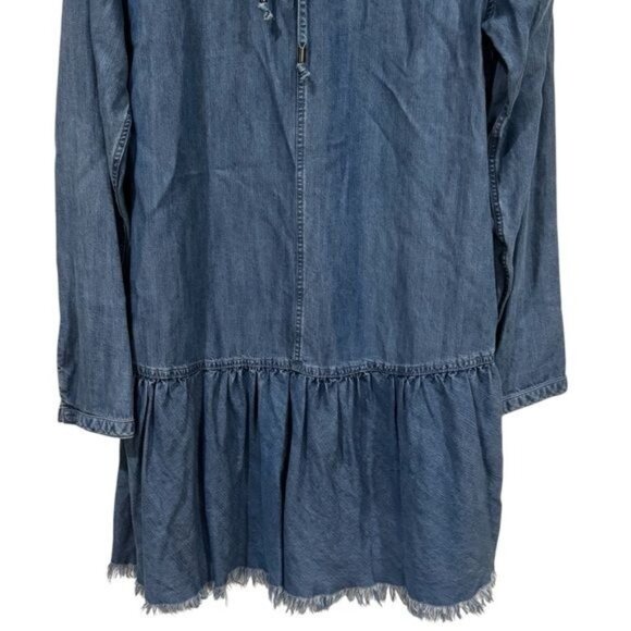 Rails Mel Drop Waist Chambray Mini Dress Capsule Country Holiday Festival M - Picture 7 of 11
